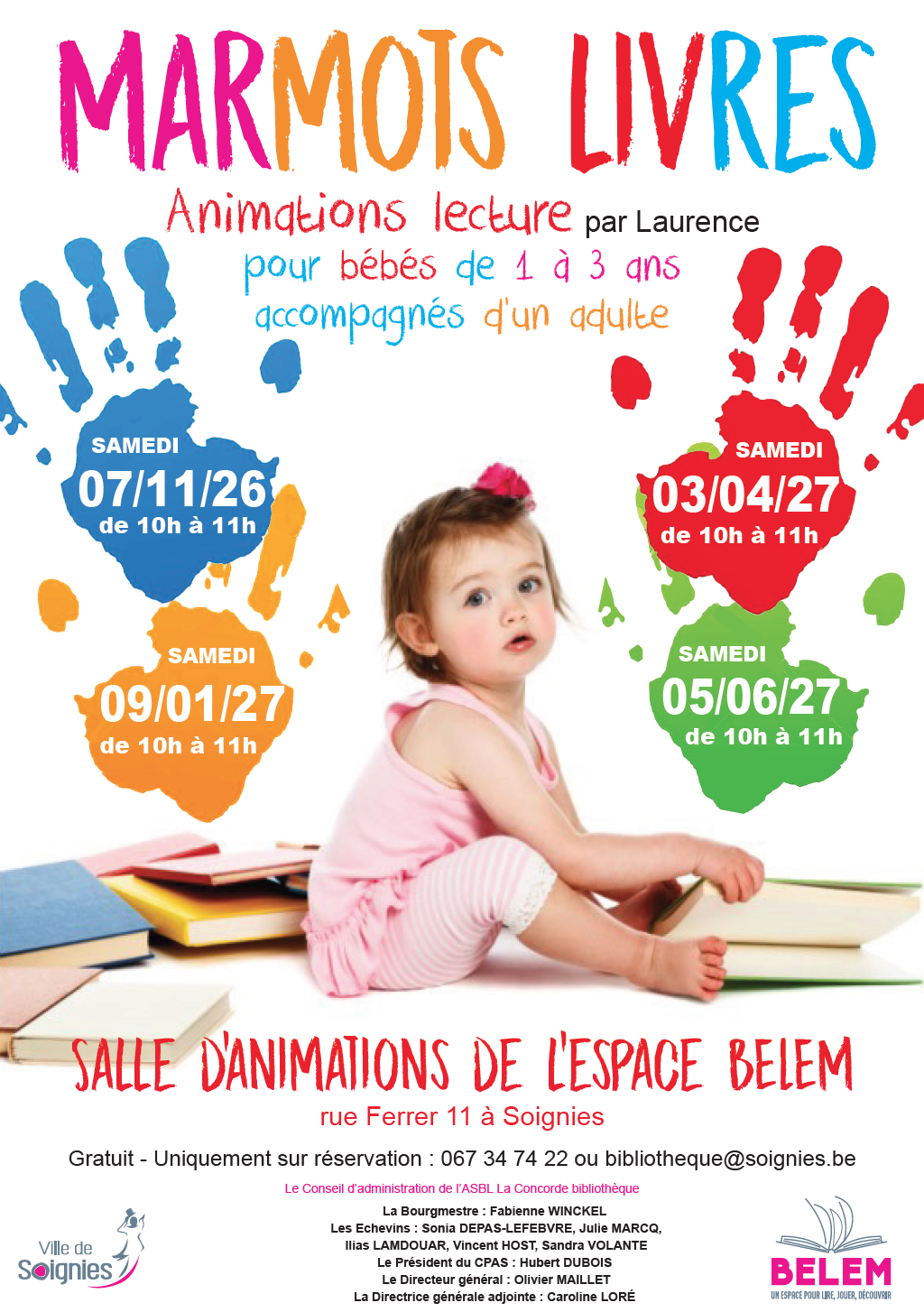 Marmots livres - Animation lecture pour b�b�s de 1 � 3 ans