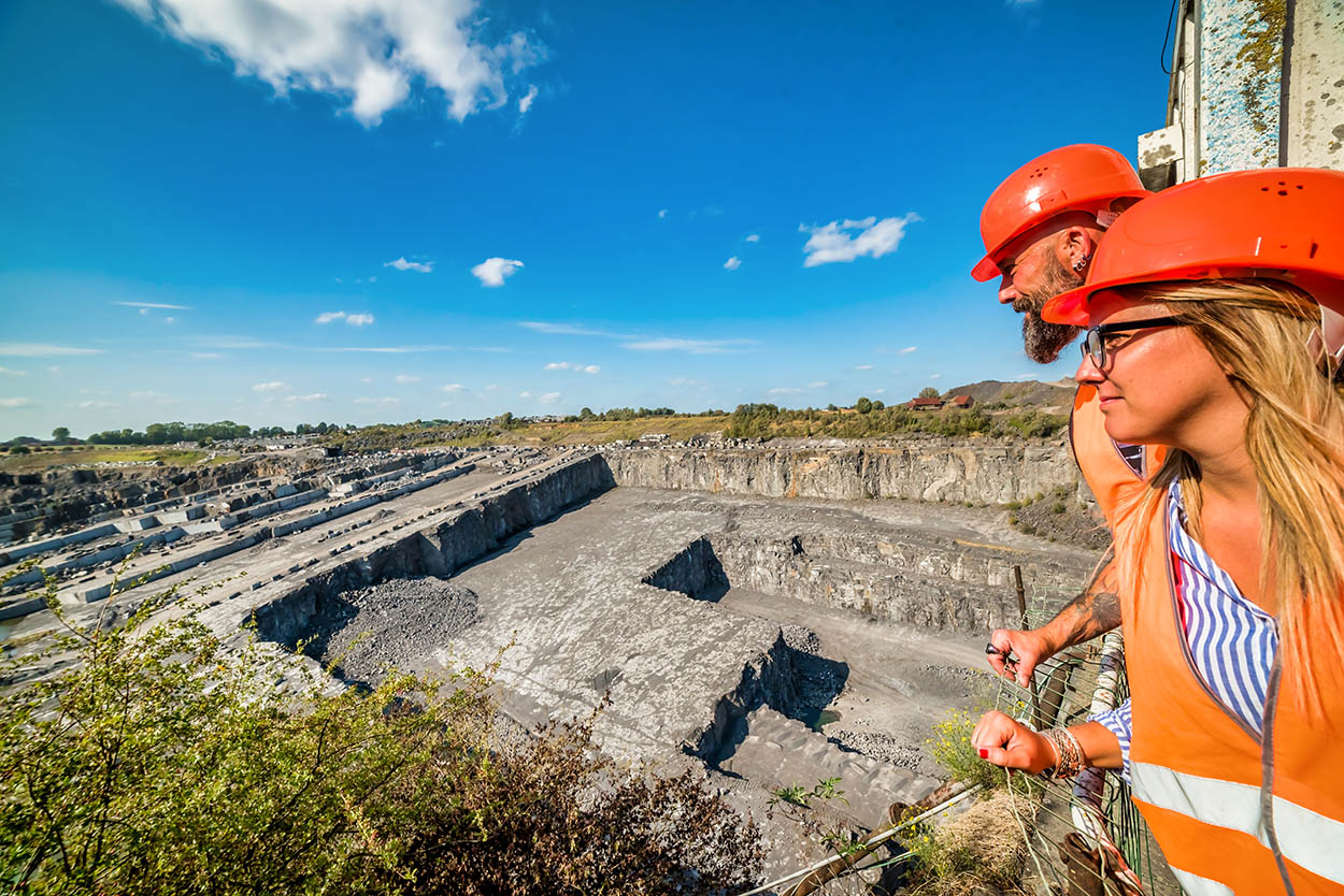 Visites guid�es des Carri�res de la Pierre Bleue Belge - Site du Clypot