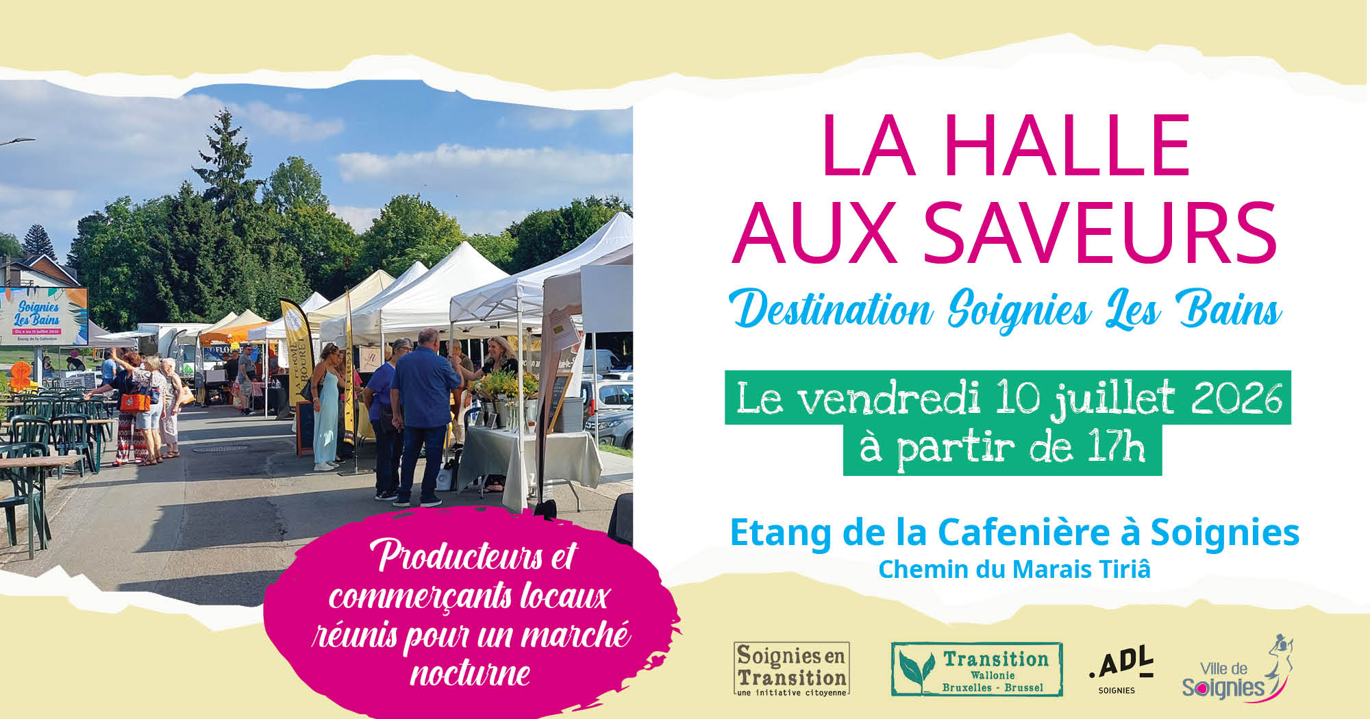 Halle aux Saveurs - Destination Soignies Les Bains 2026